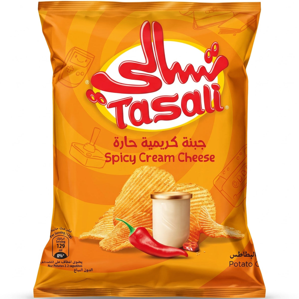 تسالي جبنة كريمية حارة 55جرام