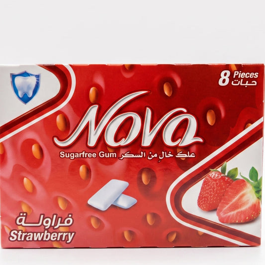علك نوڤا بالفراولة ١١،٢غ