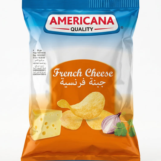 AMERICANA  بنكهة جبنة فرنسية   55جرام