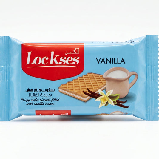 Lockses  بسكويت ويفرهش بكريمة الفانيلا  18