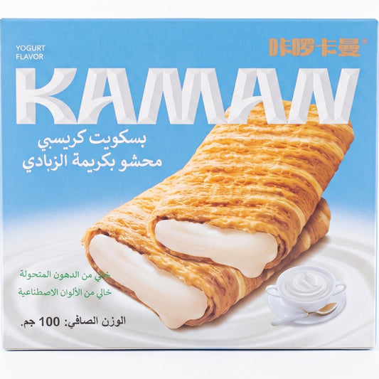 KAMAN  بسكويت كريسبي محشو بكريمة الزبادي  100