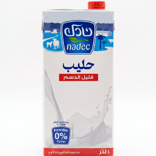 نادك حليب قليل الدسم ١ لتر