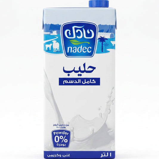 نادك حليب كامل الدسم ١ لتر