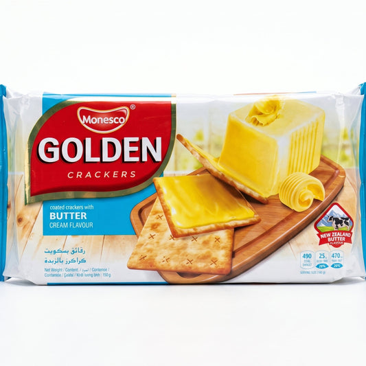Golden  رقائق بسكويت كراكرز بالزيدة  120غ