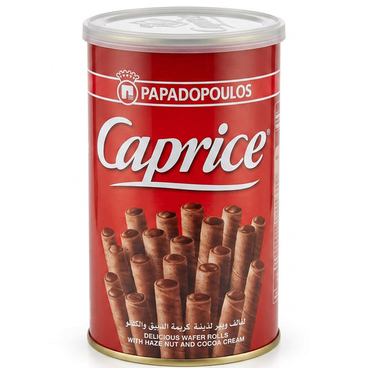 Caprice اصابع رول ويفر لذيذة بكريمة البندق والكاكاو 115