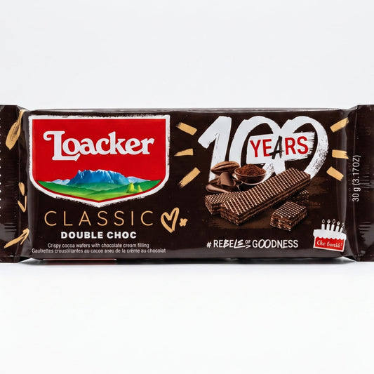 LOACKER  لوكر ويفر مقرمش بكاكاو بحشوة كريمة الشوكولاتة  90