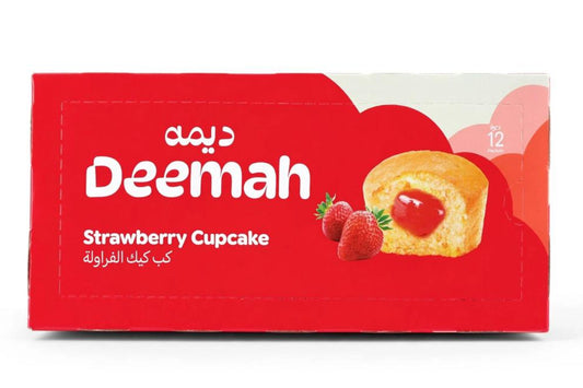 ديمة كب كيك بالفراولة 324غ